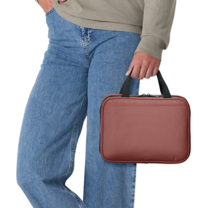 Port Authority® Matte Oxford Hanging Travel Case - Canyon Clay