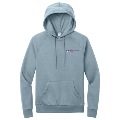 Allmade® Unisex Organic CVC Fleece Pullover Hoodie - I Like You Blue