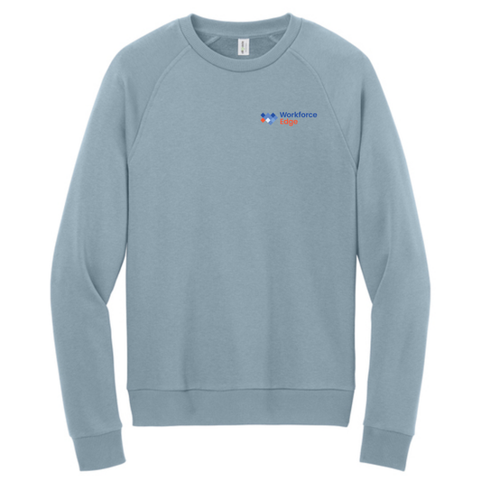 Allmade® Unisex Organic CVC Fleece Crewneck Sweatshirt - I Like You Blue