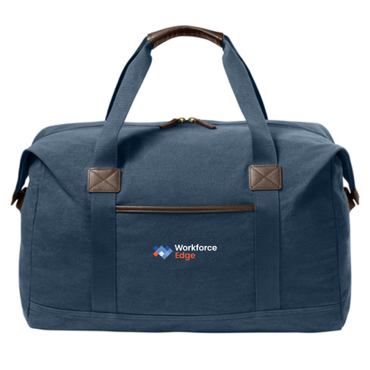Port Authority® Washed Canvas Duffel - River Blue Navy