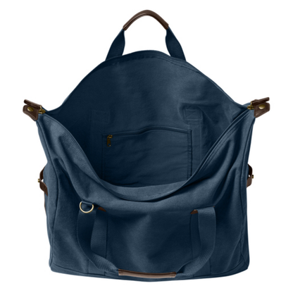 Port Authority® Washed Canvas Duffel - River Blue Navy