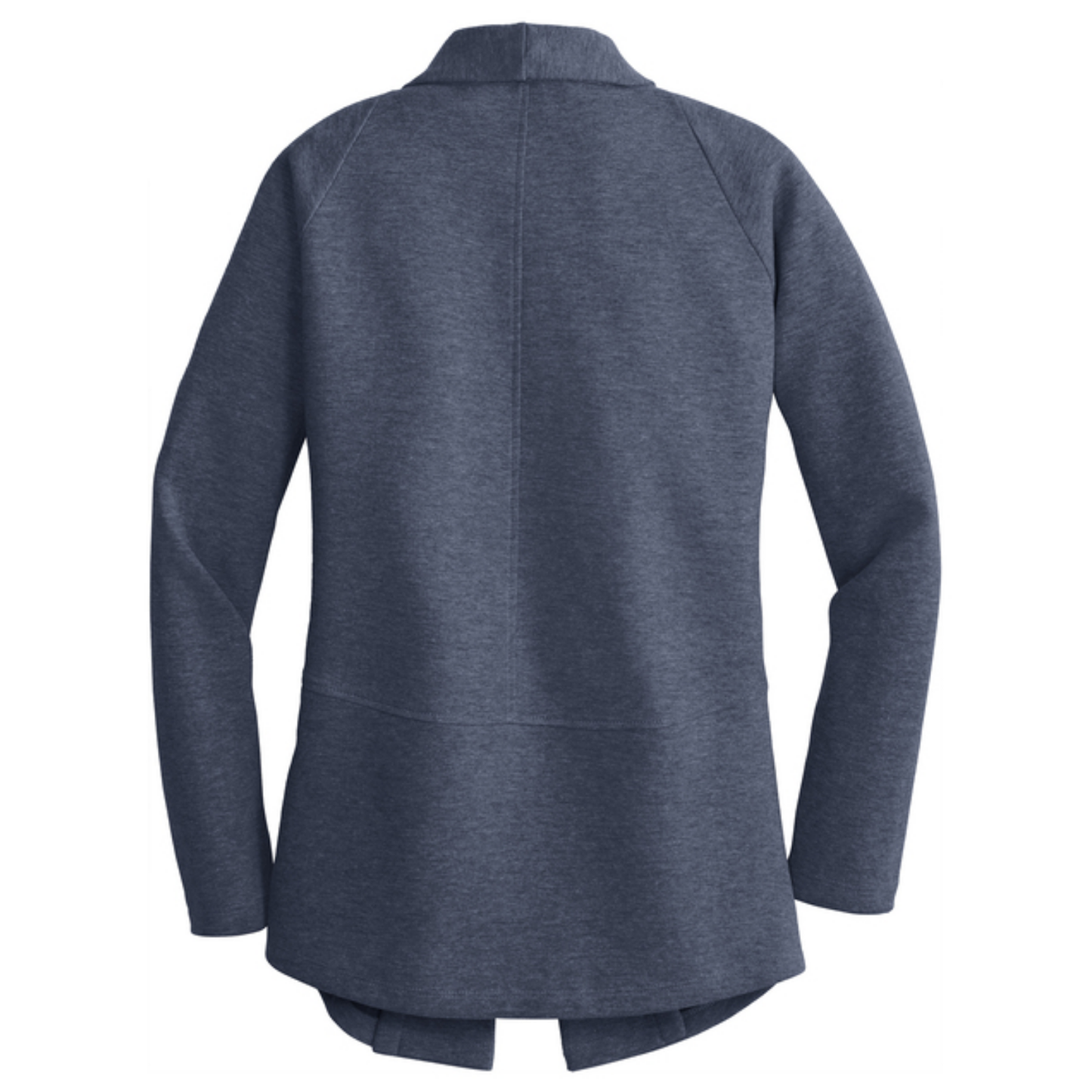 Port Authority® Women's Interlock Cardigan - Estate Blue Heather/Charcoal