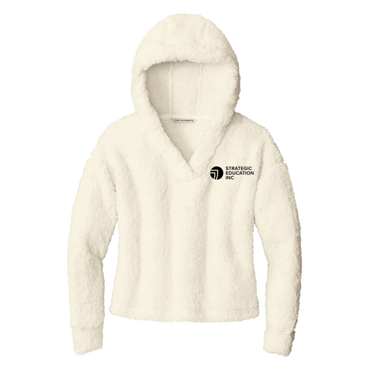 Port Authority® Ladies Cozy Fleece Hoodie - Marshmallow